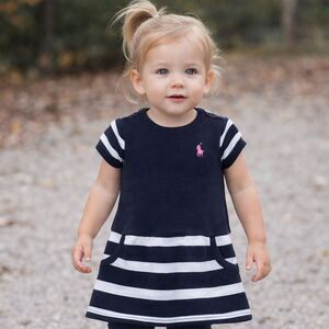 Ralph Lauren Knit Striped Mod Dress